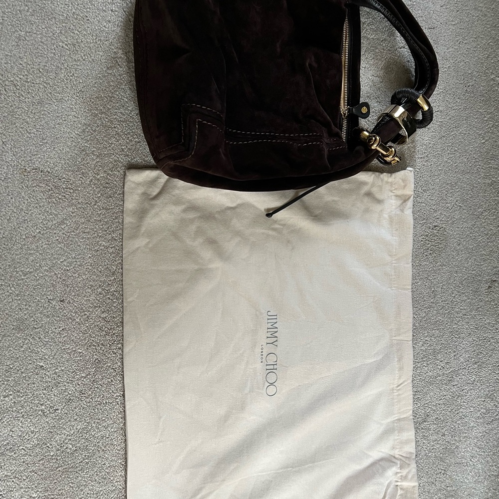 Jimmy Choo Saba bangle hobo bag
